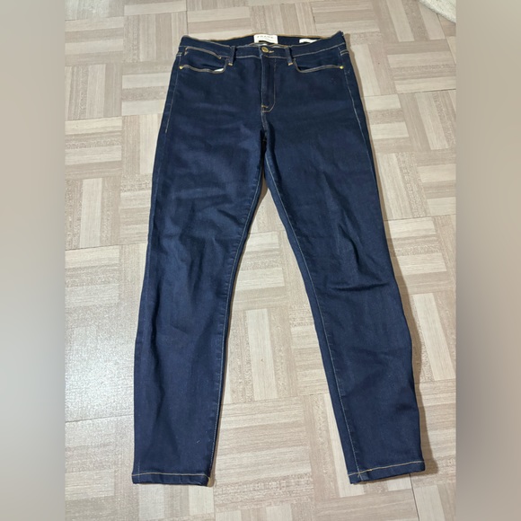 FRAME Le High Skinny Cropped Dark wash jeans size 30 - Picture 3 of 5